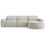 Makamii Krem kutna garnitura od šenila (s desnim kutom/s ležaljkom) Omao – | shoptok.hr