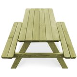  Dječji stol za piknik s klupama 90 x 90 x 58 cm od borovine | shoptok.hr