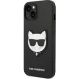 Karl Lagerfeld Originalen ovitek KLHCP14SSAPCHK za iPhone 14 6.1 črna zaščita - Choupette Head