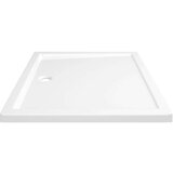 vidaXL Pravokotna ABS tuš kad bela 80x90 cm | Shoptok.si
