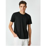 Koton Basic T-Shirt Crew Neck Short Sleeve Label Detailed Cene