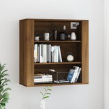 vidaXL Stenska omarica rjav hrast 80x33x80 cm inženirski les Cene