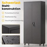  Metalni ormar za spise s kotačićima koji se može zaključati 5 podesivih polica izrađen od čelika 80 x 40 x 180 cm crni | shoptok.hr