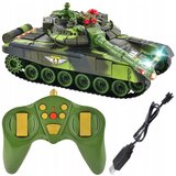 Kruzzel akumulatorski daljinsko voden zeleni tank LED in zvo | Shoptok.si