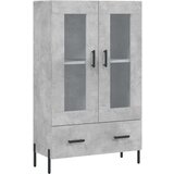  Visoka komoda boja betona 69 5 x 31 x 115 cm konstruirano drvo | shoptok.hr