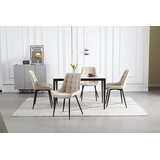  BERA stolica - bež baršun/ crne noge x 2 | shoptok.hr