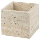 Bež kamnit kopalniški organizator za vatke ali vatirane palčke Travertine –