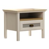 Hanah home Noćni ormarić Krem - Hrast - Siva boja FRN 21017 | ePonuda.com