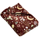 Catherine Lansfield Temno rjava odeja 130x170 cm Enchanted Twilight Animals – Cene
