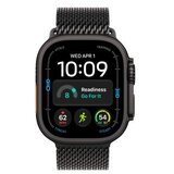 Apple watch ultra 4 gps + cellular 49mm black titanium case with black titanium milanese loop – m (MJAV4SE/A) Cene