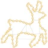  Figura božićnog soba 72 LED žarulje topla bijela 57x55x4,5 cm | shoptok.hr