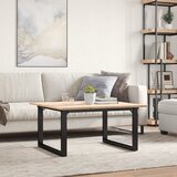  Stolić za kavu O-oblika 80x80x45 cm borovina i čelik | Eponuda.ba