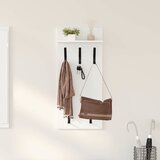  Vješalica za kapute na zidu s policom Bijelo 40 x 10 x 90 cm | shoptok.hr