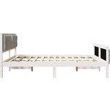 vidaXL Krevetna konstrukcija s uzglavljem Svijetlo siva 160 x 200 cm | shoptok.hr