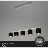 BRILONER Luster na sajli LURI 5xE14/25W/230V, od kaučukovog drveta | Eponuda.com