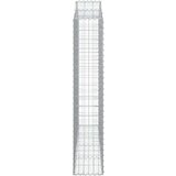  Obokane gabion košare 3 kosi 200x30x160/180 cm pocinkano železo, (20798892) | Shoptok.si