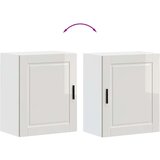 vidaXL Kuhinjske stenske omarice 2 kos Porto visok sijaj bela inž. les | Shoptok.si