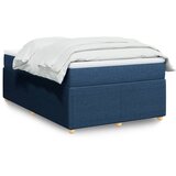 Maison Chic Box spring postelja - Vzmetna postelja z vzmetnico modra 120x190 cm blago SL24325, (21879897) | Shoptok.si