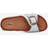 Boto Women's Slippers With Buckle On Cork Platform Blue Zavira | Shoptok.si