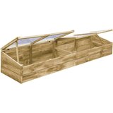 vidaXL Rastlinjak 2 kosa impregnirana borovina 200x50x35 cm | Shoptok.si