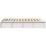  Krevetna konstrukcija Bijelo 120 x 200 cm Čvrsto borovo drvo | shoptok.hr