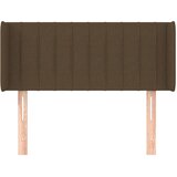  Uzglavlje s ušima tamnosmeđe 103x16x78/88 cm od tkanine | shoptok.hr
