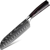  Kuhinjski nož BL-38108 - Santoku / Crna / Smeđa KP38108 | shoptok.hr