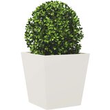 Vrtne sadilice 2 kom bijele 40x40x40 cm čelične | shoptok.hr