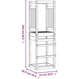  Toranj za igru 53 x 46,5 x 169 cm od masivne borovine | shoptok.hr