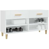 Ormarić za cipele sjajni bijeli 102x35x55 cm konstruirano drvo | shoptok.hr