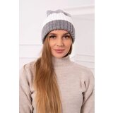Kesi Cap with fleece Bojana K265 grey+white | shoptok.hr