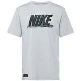 Nike Tehnička sportska majica morsko plava / smeđa / siva