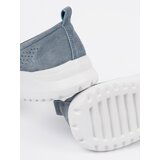 GOODIN Leather blue platform loafers | shoptok.hr