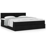 vidaXL Otomanski krevet s madracem crni 160x200cm od tkanine Cijene