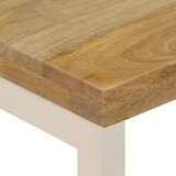  Stolić za kavu 100 x 50 x 35 cm od masivnog drva manga i čelika | Eponuda.com