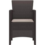  Vrtna stolica 4 pcs Smeđa 53 x 49 x 85 cm Polipropilen | shoptok.hr