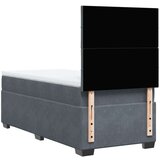 Box spring krevet s madracem tamnosivi 80 x 200 cm baršunasti | shoptok.hr
