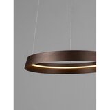 Nova Luce Smeđa LED viseća svjetiljka aluminijska s mogućnosti zatamnjivanja sa sjenilom od akrilnog stakla ø 45 cm Ormi – | shoptok.hr