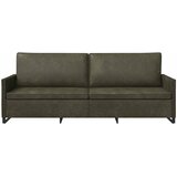 SOFA za 3 osobe Maslinasto zelena 220 x 81 x 82 cm Umjetni sued Slike