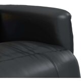 vidaXL Masažni naslanjač z naslonom za noge črno umetno usnje | Shoptok.si
