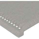  LED uzglavlje svjetlosivo 200x5x78/88 cm od tkanine | shoptok.hr