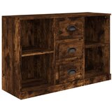  Komoda boja dimljenog hrasta 104,5 x 35,5 x 67,5 cm drvena | shoptok.hr