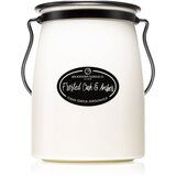 Milkhouse Candle Co. Creamery Frosted Oak & Amber dišeča sveča Butter Jar 624 g Cene