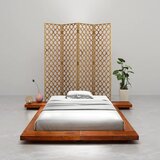 The Living Store Posteljni okvir japonski futon trden akacijev les 100x200 cm - Posteljni Okvir, (21526208) | Shoptok.si