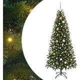 vidaXL Umjetno božićno drvce s stalakom Zelena 210 cm PE i PVC | shoptok.hr