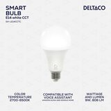 Deltaco SMART HOME LED Žarnica E27 BELE | Shoptok.si