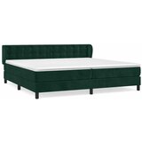  Krevet s oprugama i madracem tamnozeleni 200x200 cm baršunasti | shoptok.hr