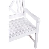 Garden Pleasure Beli leseni vrtni stol Malmö - | Shoptok.si