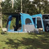 vidaXL Avtomobilski šotor za 4 osebe moder vodoodporen | Shoptok.si