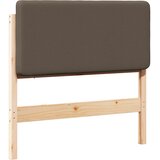  Tapecirani uzglavlje Smeđa i taupe 100 cm Čvrsto borovo drvo | shoptok.hr